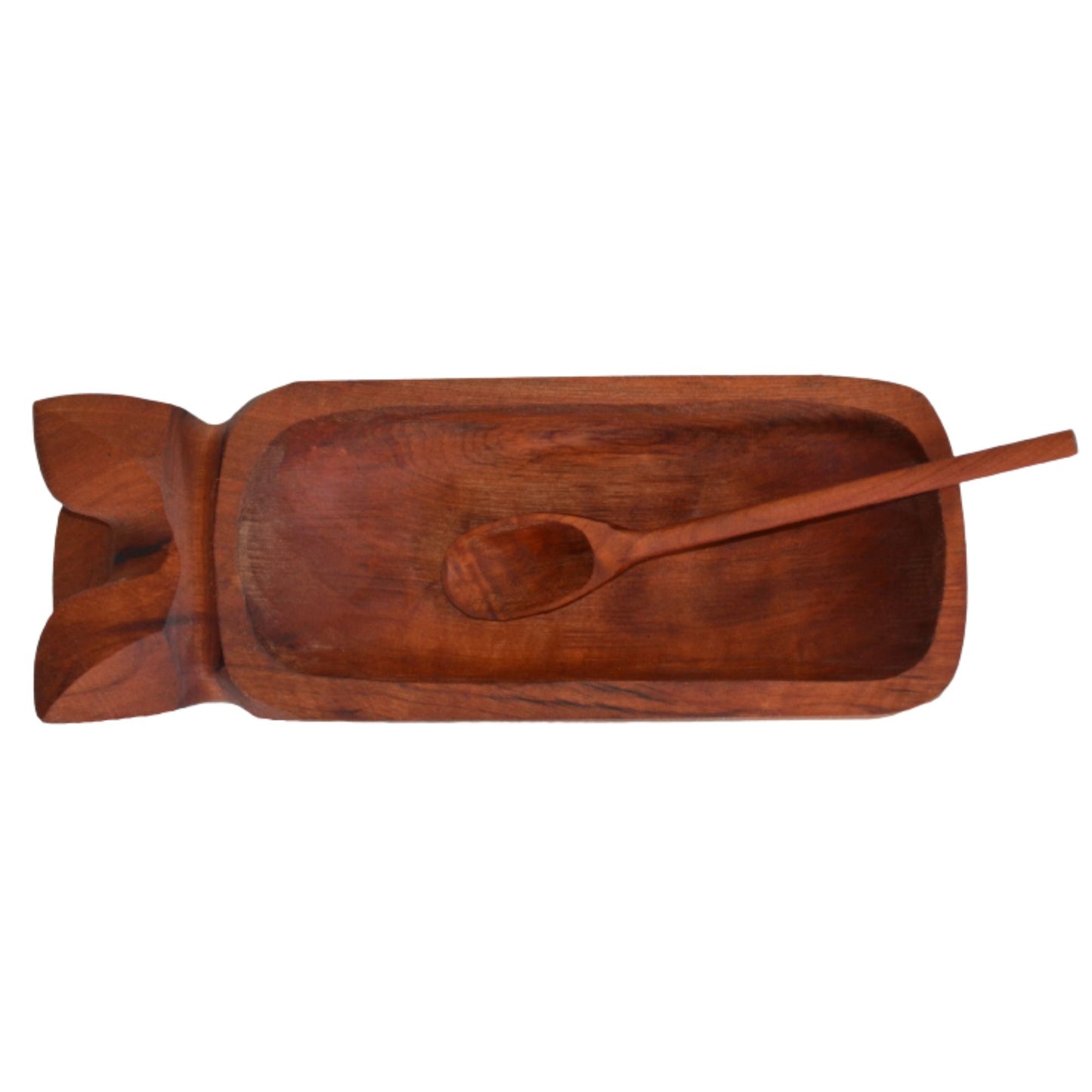 Chancho madera para pebre 27x10,5x5,5 cm con cuchara 20 cm raulí