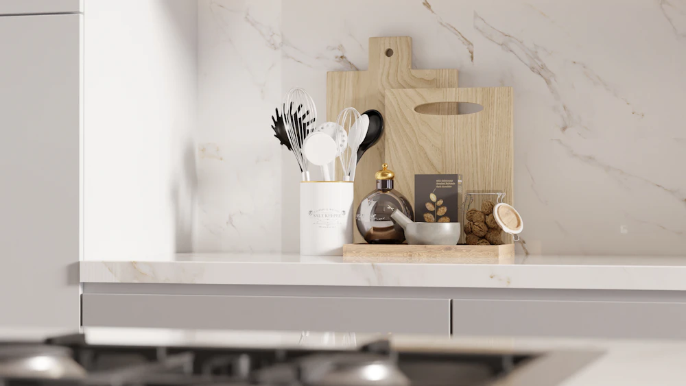 Foto referencial: Tablas y utensilios de madera en una cocina
