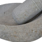 Mortero L gris claro con manito tallada (vaciado 17-19 cm)